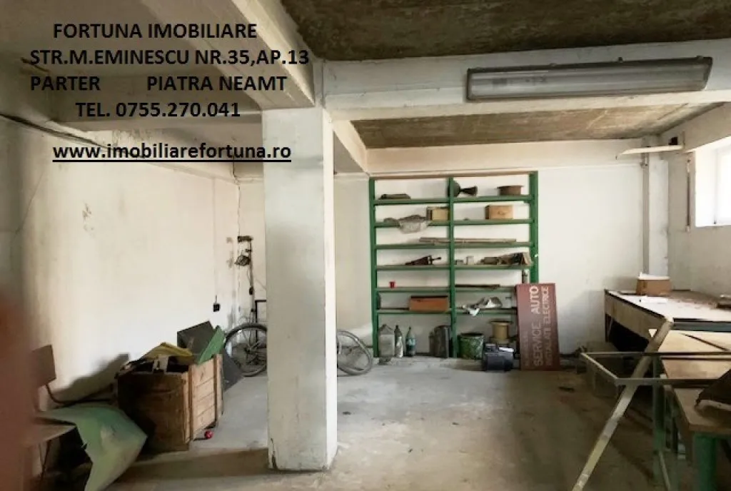 Proprietate imobiliara 2 cladiri 1627 mp teren Piatra Neamt