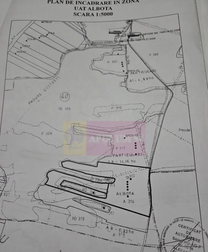9 4 ha teren langa DEx12 Pitesti 2 85 eur/mp loturi sau pachet