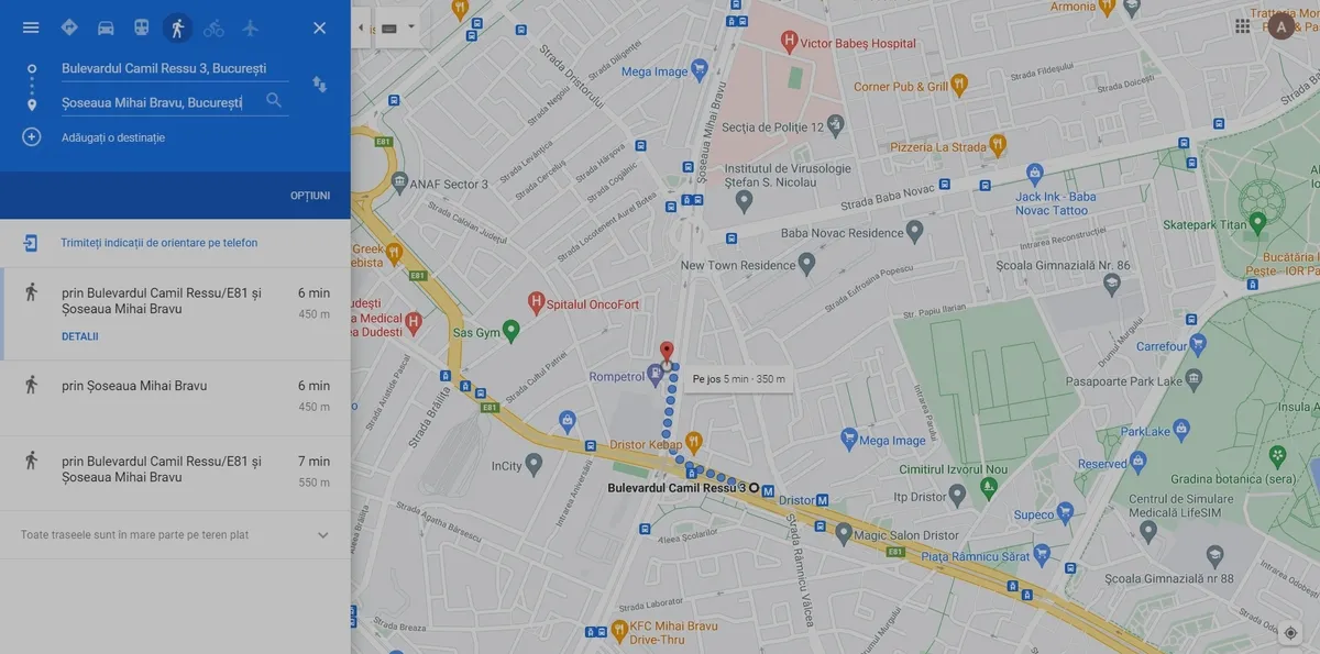 Metrou Dristor Totul Nou Studio 40 mp Aer Conditionat