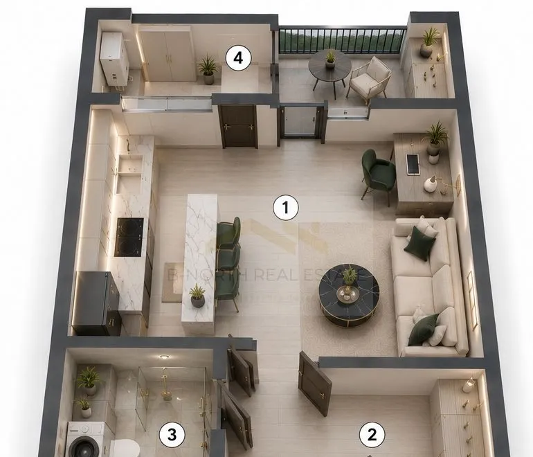 Pipera studio nou in Ivory Residence Pipera 43 7 mp ideal pentru investitie