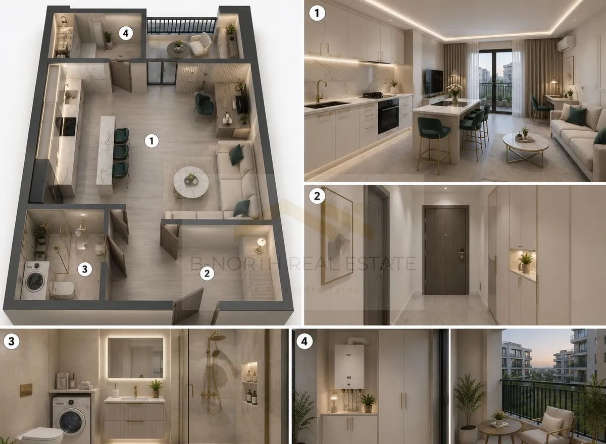 Pipera studio nou in Ivory Residence Pipera 43 7 mp ideal pentru investitie