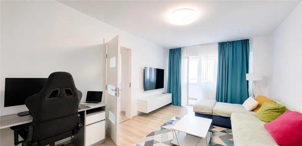 Apartament tip studio mobilat si utilat modern terasa Ca