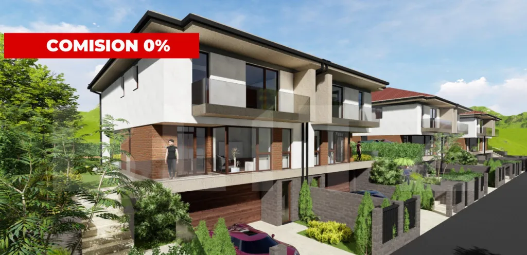 Casa moderna 185 mp ansamblu premium garaj dublu Dambul