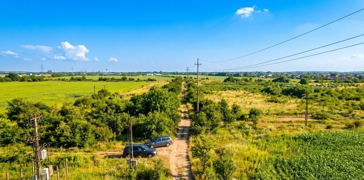 Bragadiru teren langa A0 puz aprobat vizibilitate autostrada