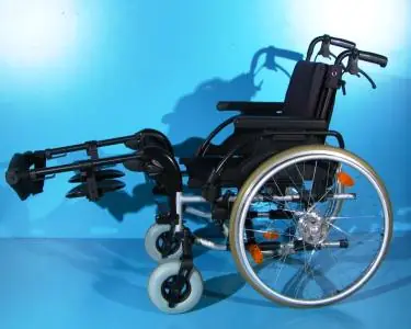 scaun cu rotile din aluminiu handicap latime sezut 45 cm