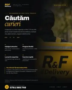 CURIERI LIVRĂRI – R&amp;F DELIVERY | GLOVO • BOLT FOOD • WOLT