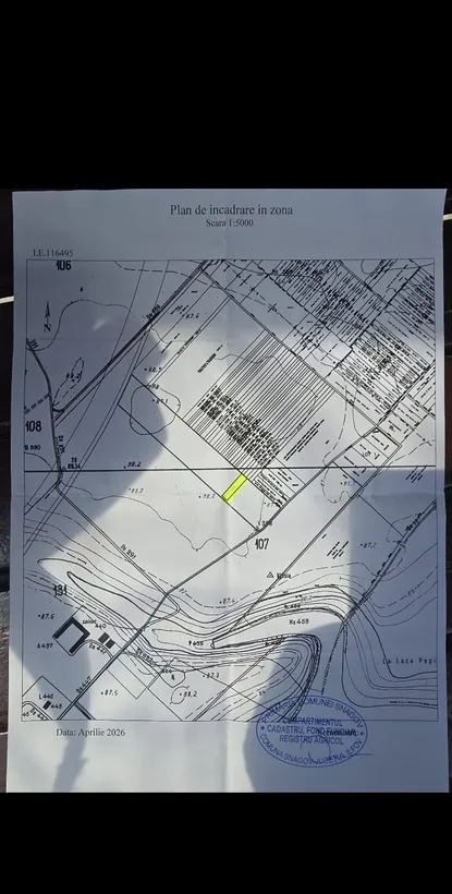 Snagov vand teren 1300 metri cu deschidere 17 metri in lac