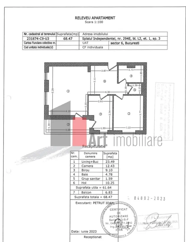 Crangasi Grozavesti Politehnica apartament 3 camere cu loc de parcare