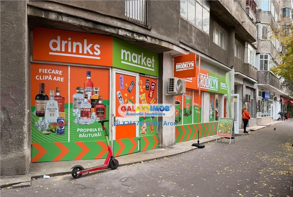 Spatiu comercial 13 Septembrie 100 mp Vitrina 8 ml