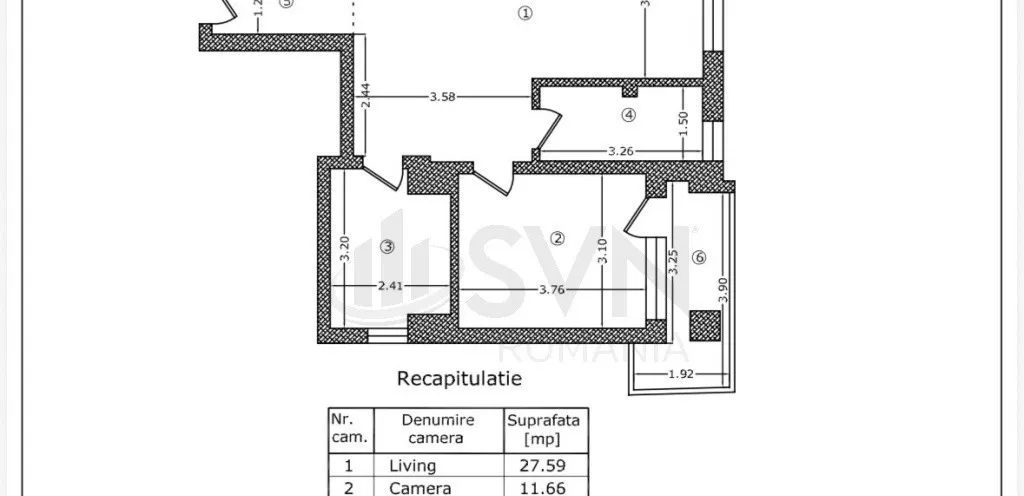 Apartament 2 camere Bloc Boutique domenii 1 mai