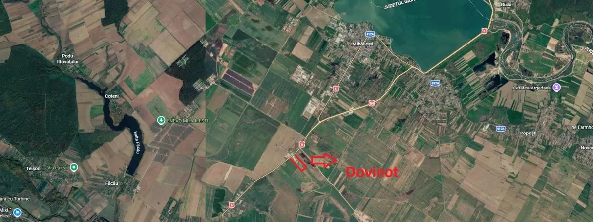 Teren intravilan de vanzare - 33 700 mp Gornesti com Iepuresti Giurgiu