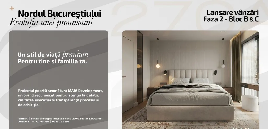 2 camere finisaje premium baneasa sector 1 bucuresti