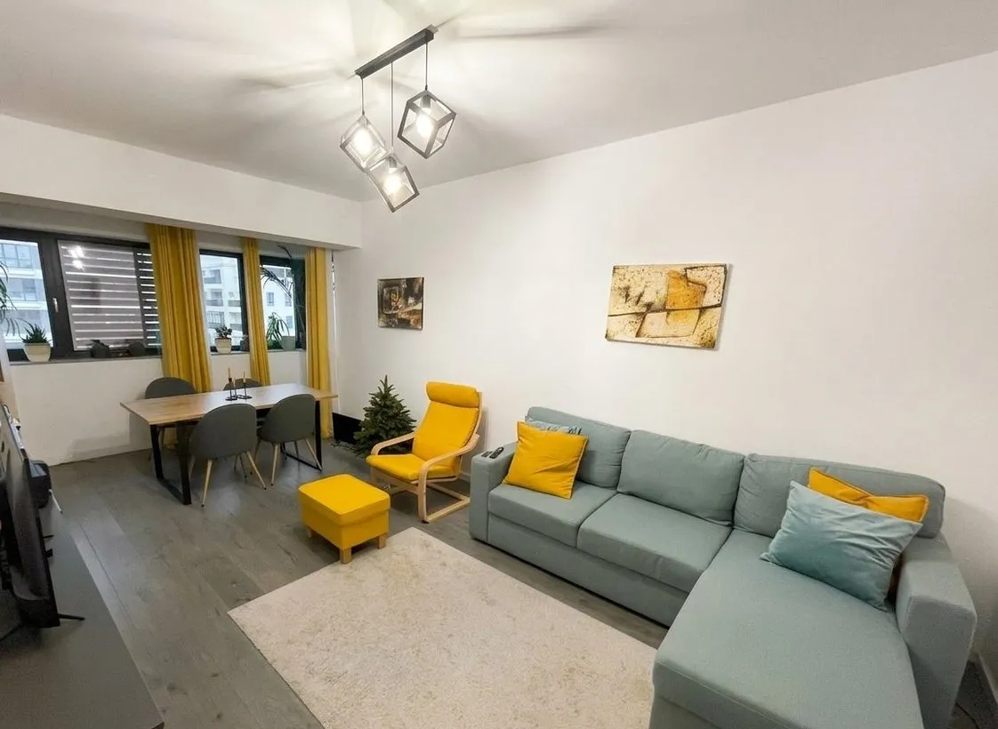 Pipera apartament 2 camere mobilat lux cu parcare