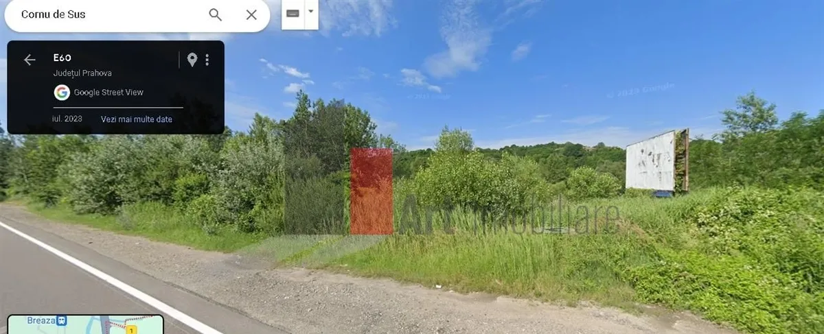 Breaza Cornu Teren de vanzare iesire la dn 1