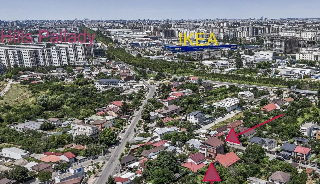Theodor Pallady Ikea Hills Catelu vila P 1 M 285 mp utili 534 mp teren