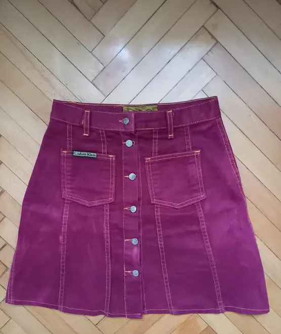 Fusta de blugi grena Calvin Klein jeans easy fit