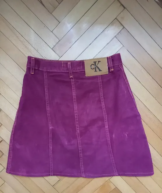 Fusta de blugi grena Calvin Klein jeans easy fit