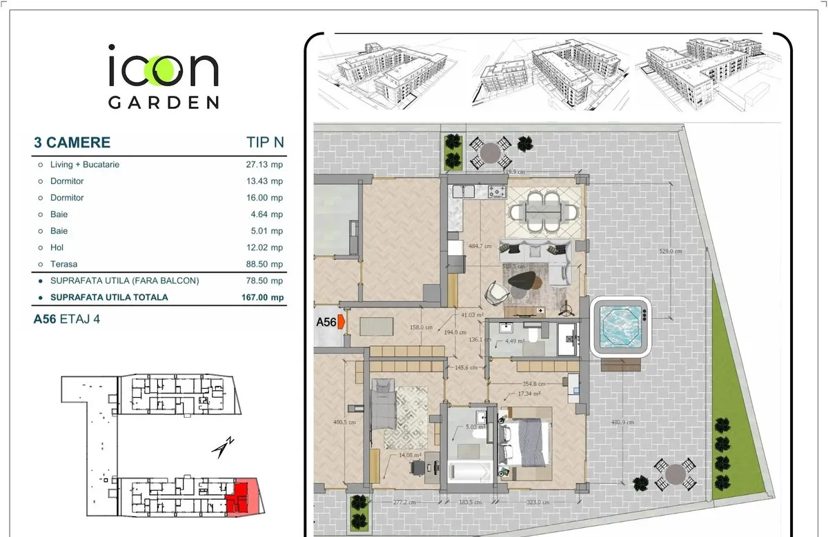 Titu Maiorescu Apartament 3 camere