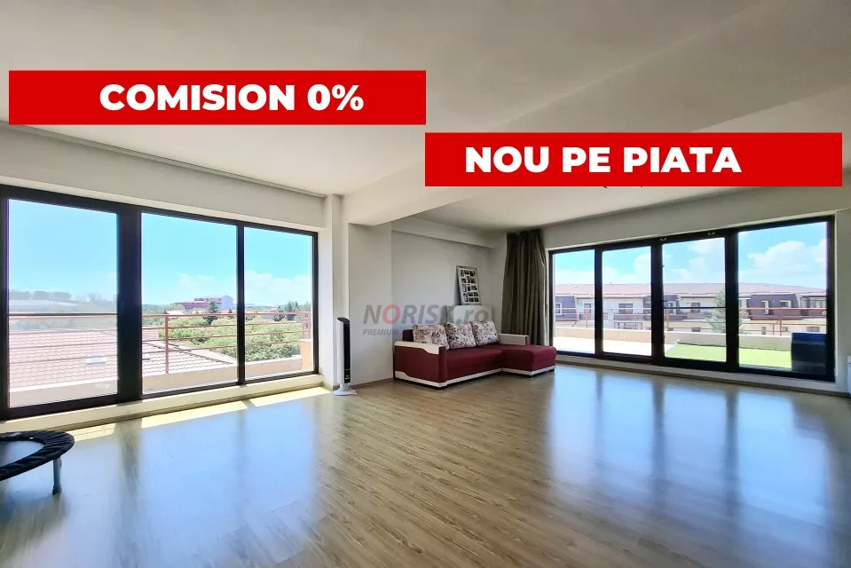 Penthouse 3 camere 118 mp plus terasa 61MP Living spectaculos Centrala