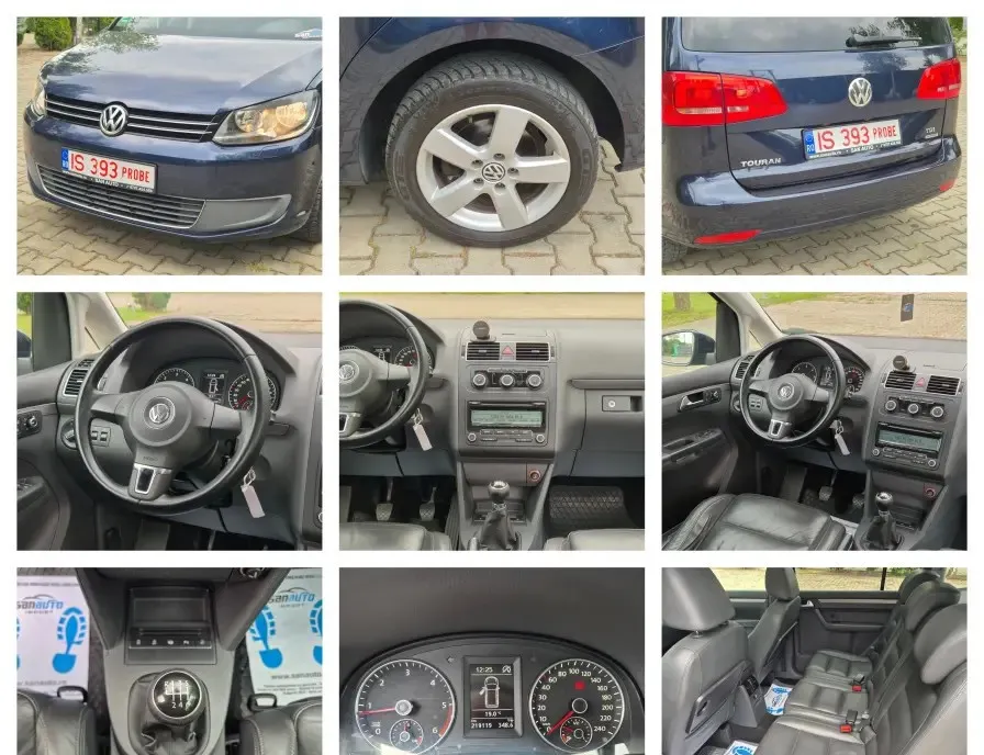 VW Touran 2011 1 6 TDI 105 CP euro 5 / RAR efectuat / RATE fara avans 6 490 eur