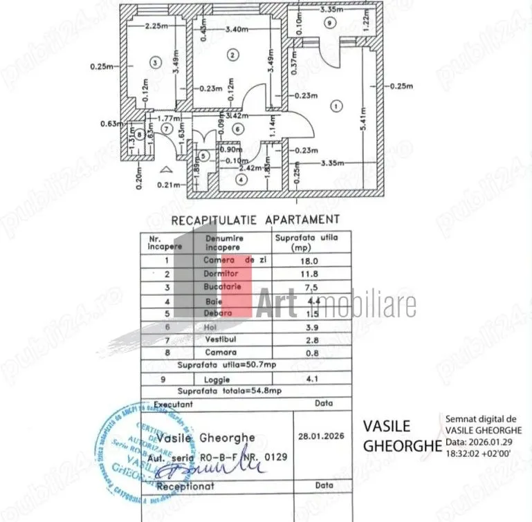 Vindem apartament 2 camere in Crangasi