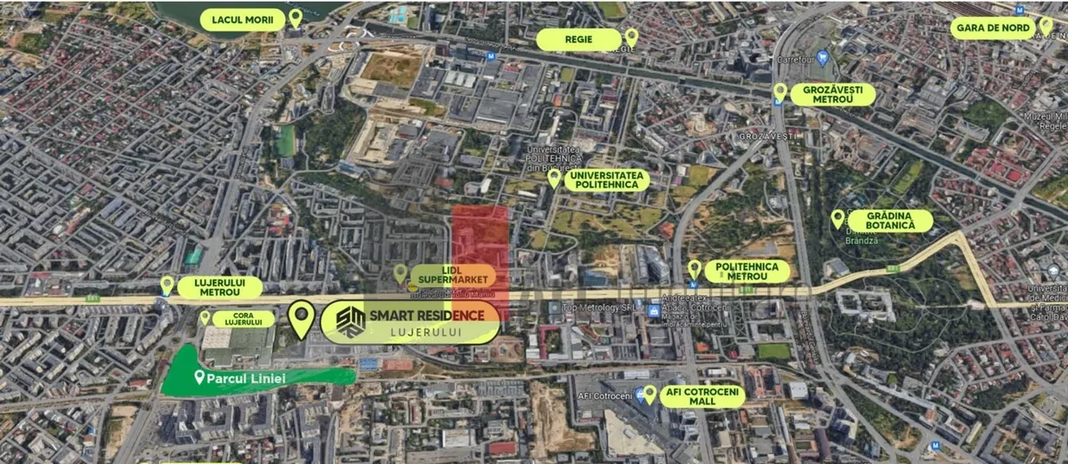 Apartament 2 Camere Loc de Parcare Subteran Smart Residence Lujerului
