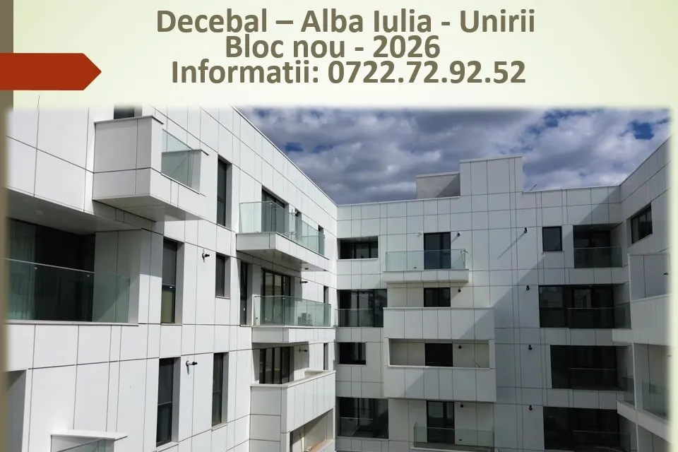 Decebal Unirii bloc nou proprietar centrala termica curte 44 mp