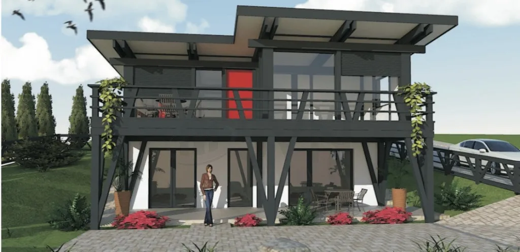 Vila 5 camere huf Haus Balotesti vedere lac