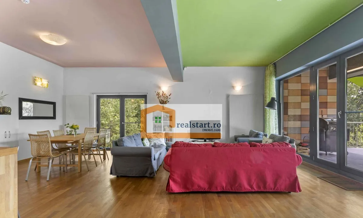 Cornu vedere catre Breaza si padure vila D P M 3300mp teren 4 loc parcare