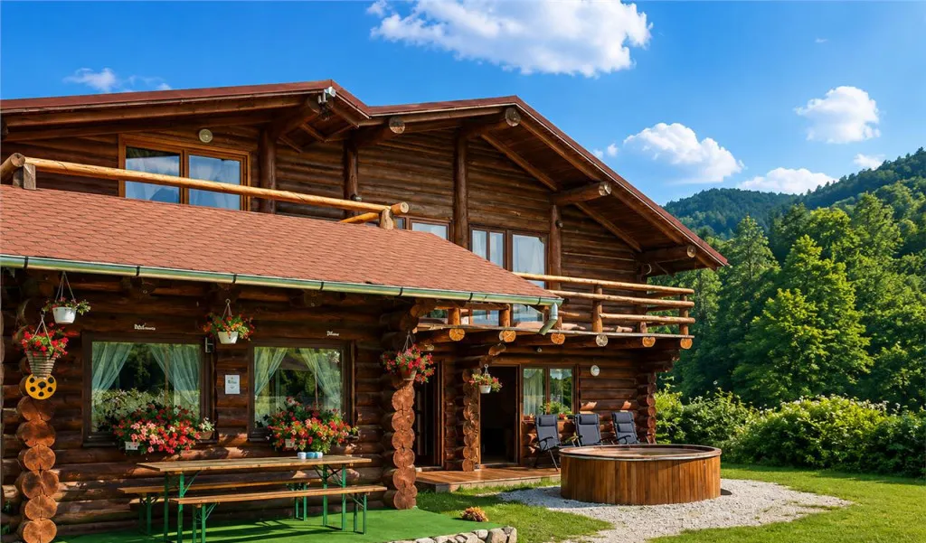 Film Resedinte montane mobilate echipate jacuzzi piscina pr