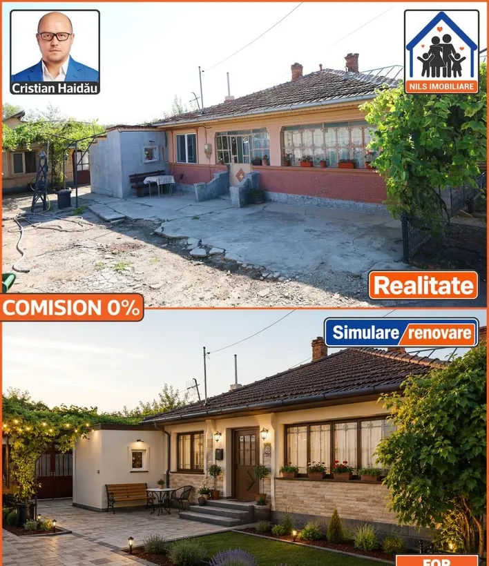 Doua case cu teren de 1047mp la pret de apartament Stefanesti if
