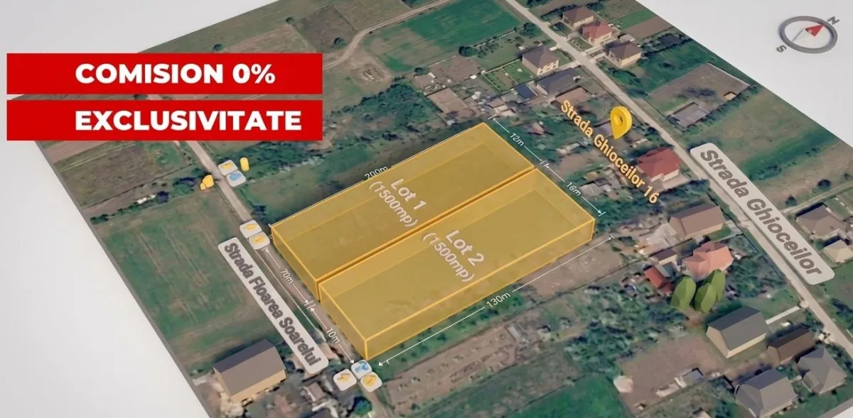 Sinesti 2 Loturi x 1 500 mp sau Domeniu 3 000 mp in Lilieci