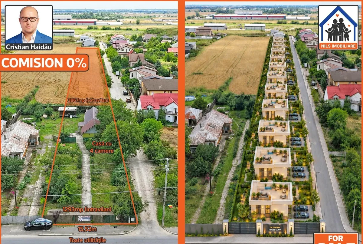 Teren 5160mp Balotesti Ilfov Toate utilitatile