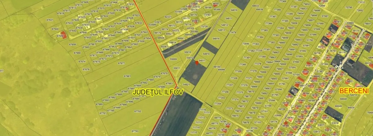 Lot teren 700 mp Intravilan Comuna Berceni deschidere 17m