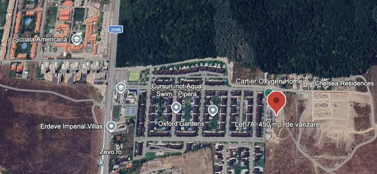 Pipera langa Oxygen Home Scoala Americana teren premium 450 mp pot 50
