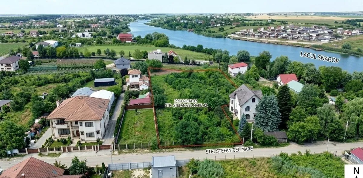 Snagov premium teren rezidential cu deschidere la lac Snagov
