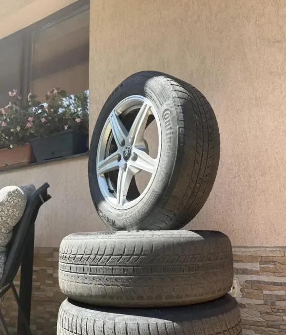 SET 4 ROTI ORIGINALE AUDI ndash JANTE ALIAJ ANVELOPE CONTINENTAL 1 400 lei