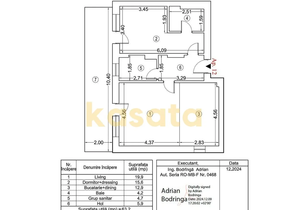 Iancu Nicolae arqa Jolie Village 2 camere 84 mp 2 bai
