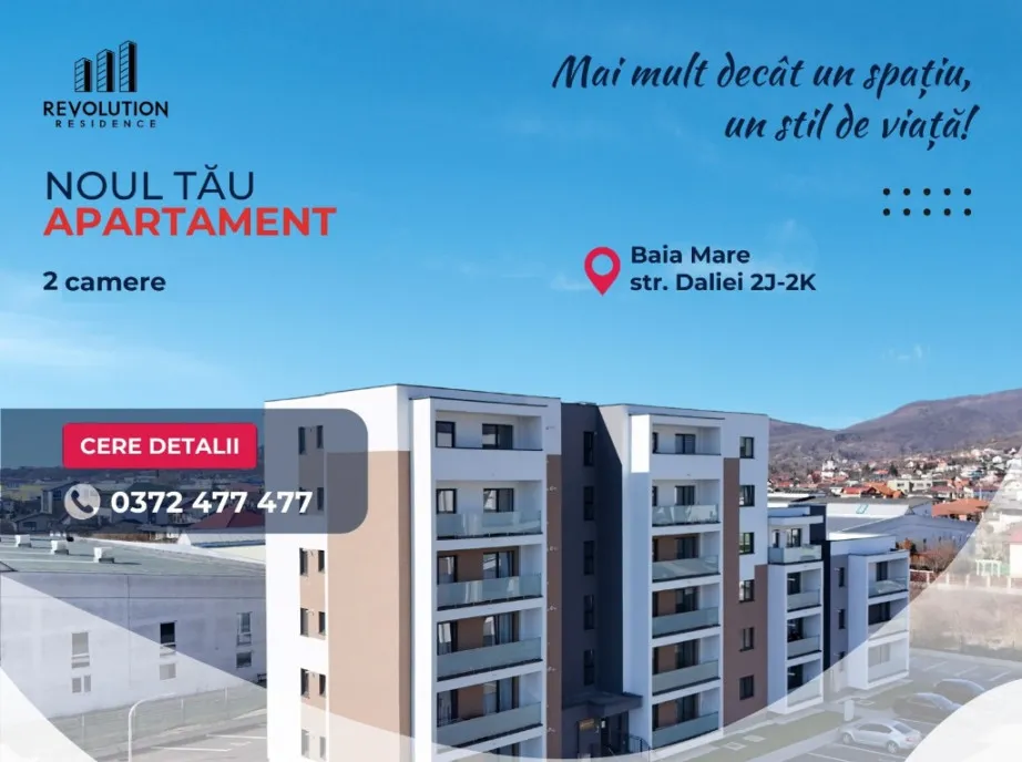 New Apartament finisat cu 2 camere Daliei 2J Baia Mare
