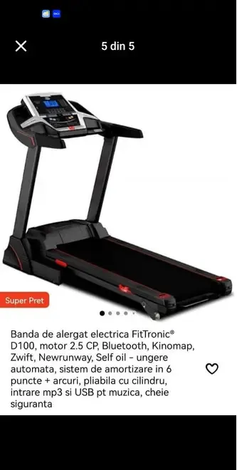 Banda de Alergat utilizata foarte putin