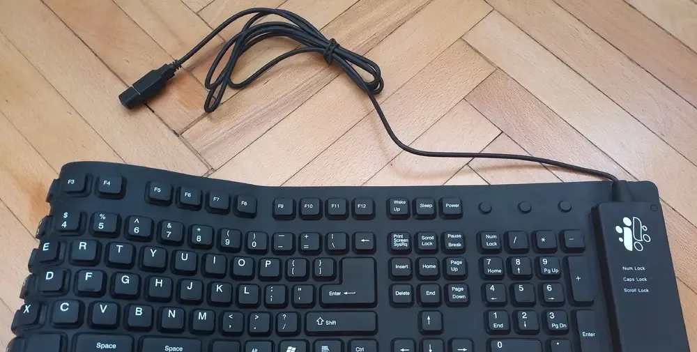 Tastatura flexibila impermeabila I-Concepts USB negru
