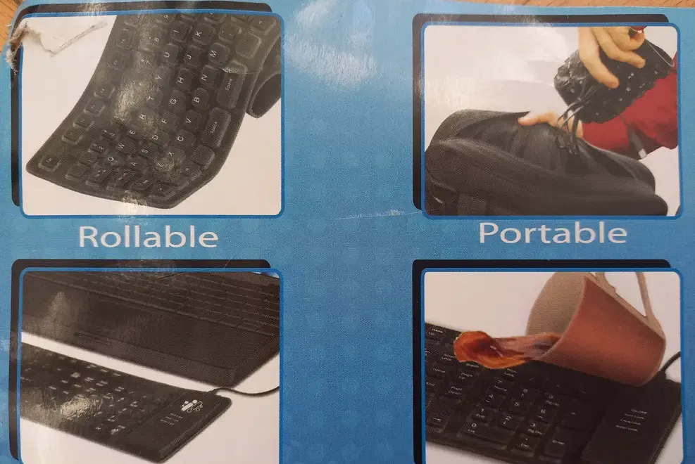 Tastatura flexibila impermeabila I-Concepts USB negru