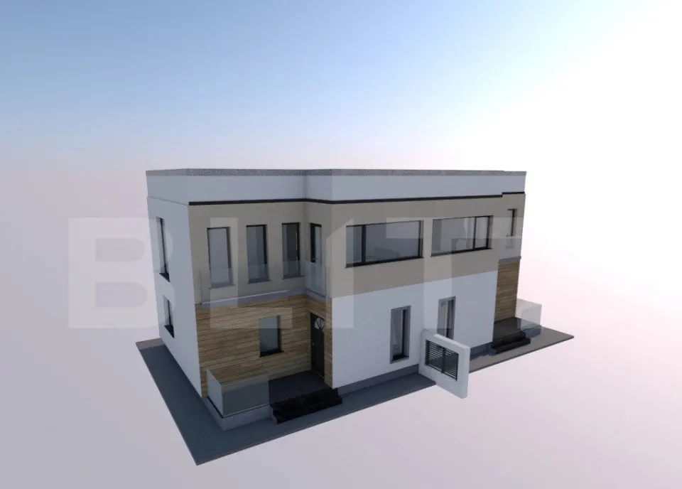 Duplex modern 3 camere 110 mp utili 220 mp teren zona B
