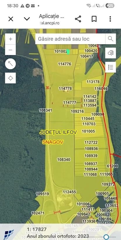 Vand teren cu iesire la lac snagov 1300 metri cu deschidere 17 metri la lac