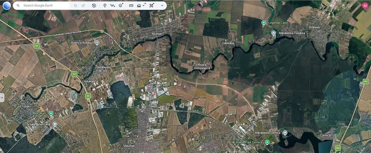 Ilfov Peninsula Ganeasa 1075 mp intravilan langa balta si padure