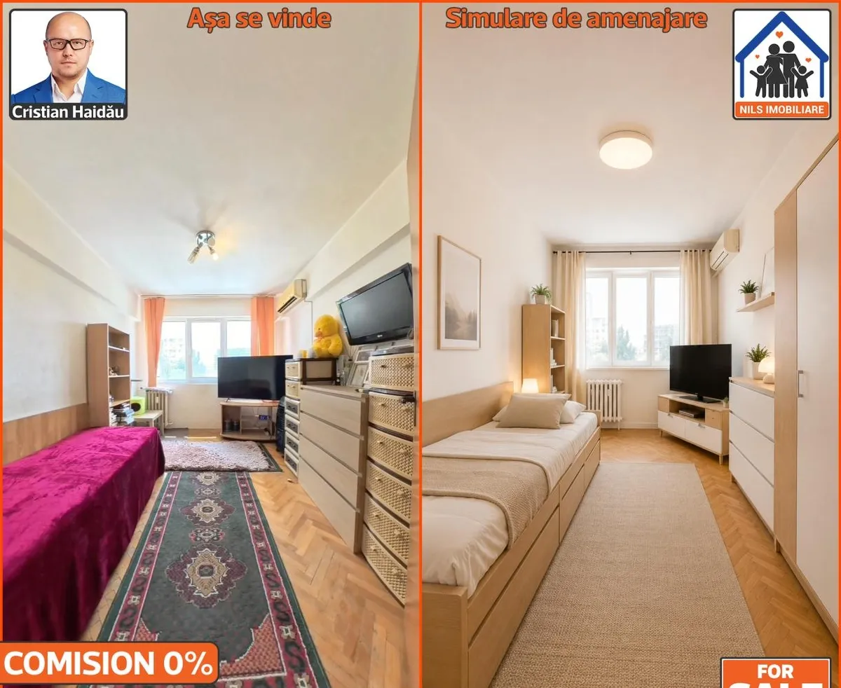 Titan de vanzare apartament cu 3 camere