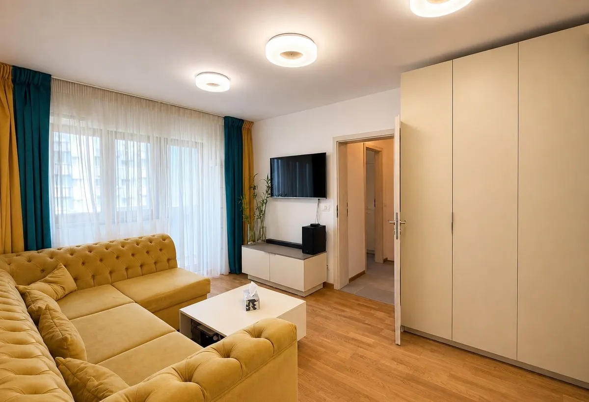 Viitorului 2 camere bloc stradal reabilitat termic mobilat si utilat complet