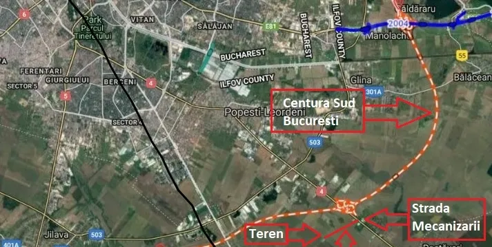 Popesti Leordeni strada Mecanizarii teren