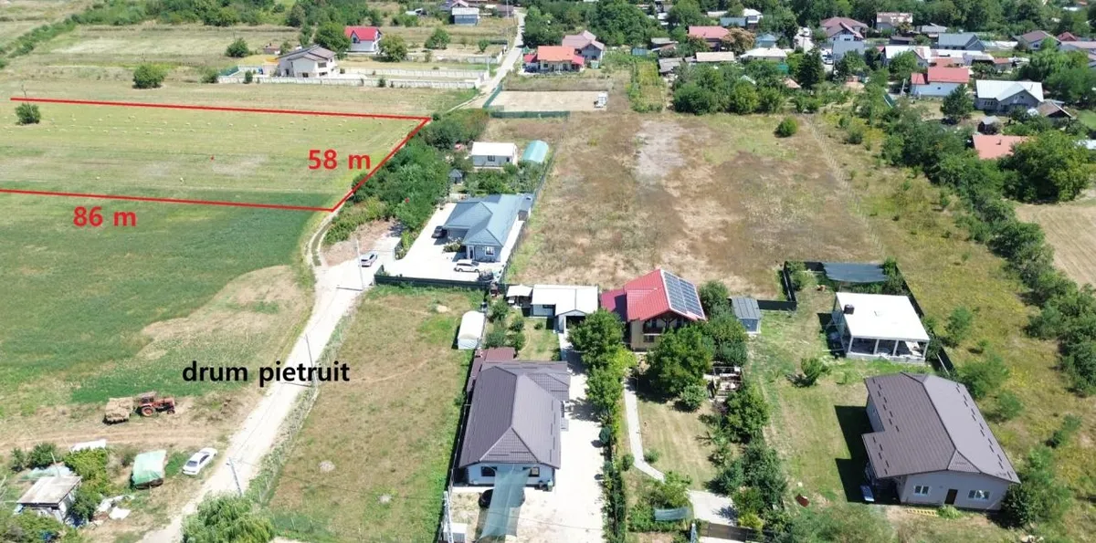 Darza teren intravilan langa Buftea si Corbeanca utilitati negociabil
