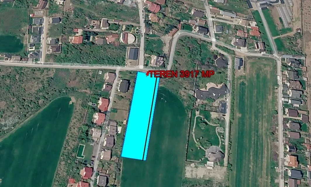 Balotesti Morarilor unica teren intravilan 3 917 mp drum asfaltat